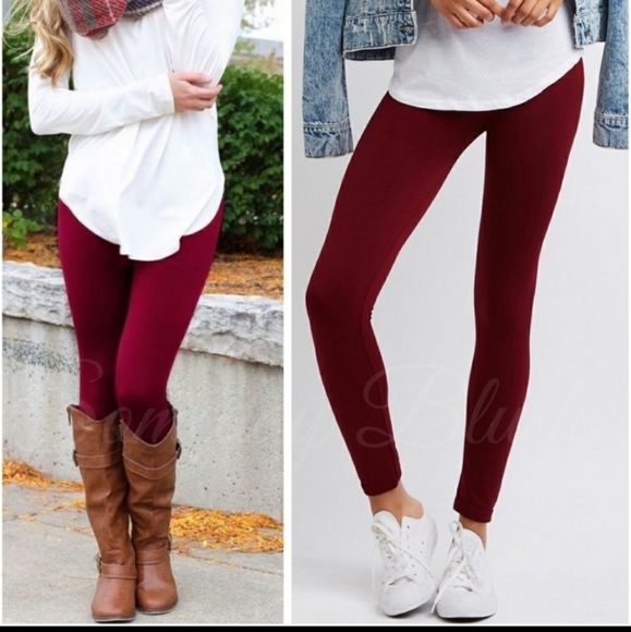 Boutique item soft fleece lined high rise leggings - Picture 3 of 10